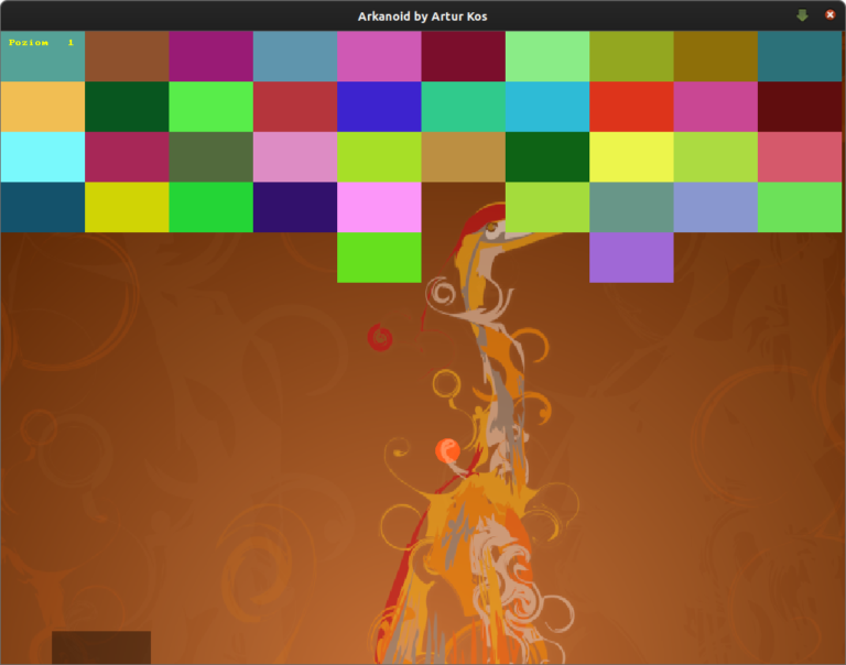 Arkanoid particle explosion effects during gameplay